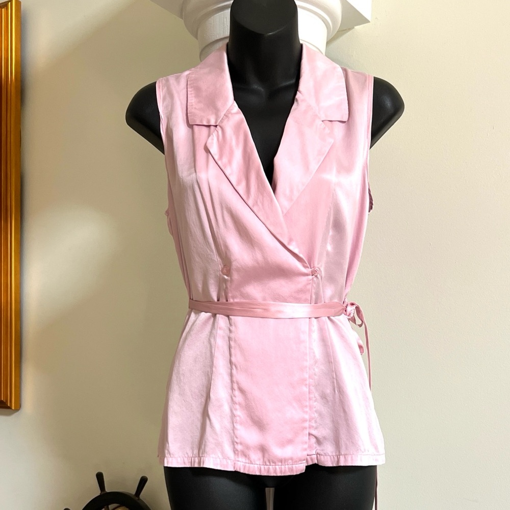 NK Imode Luxury Silk Top Loungewear Lingerie or Sleeveless Blouse Stunning